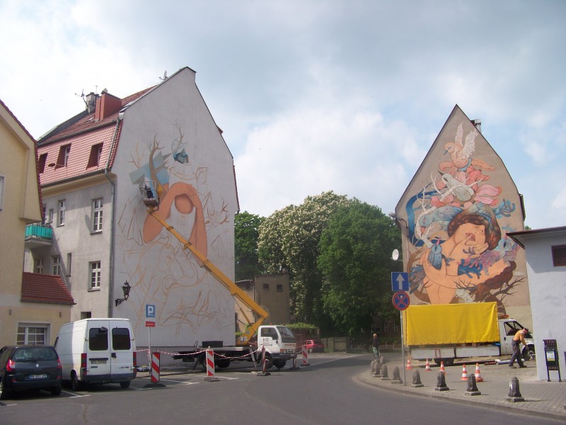 Powstaje drugi mural na Wałowej