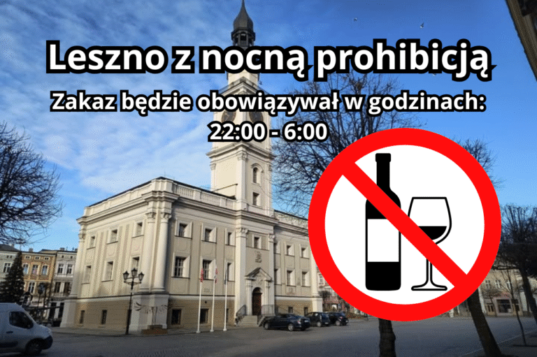 Radni podjęli decyzję: Leszno ogranicza nocną sprzedaż alkoholu.