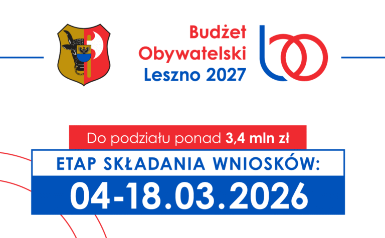 Ruszył etap składania wniosków do BO Leszna 2027