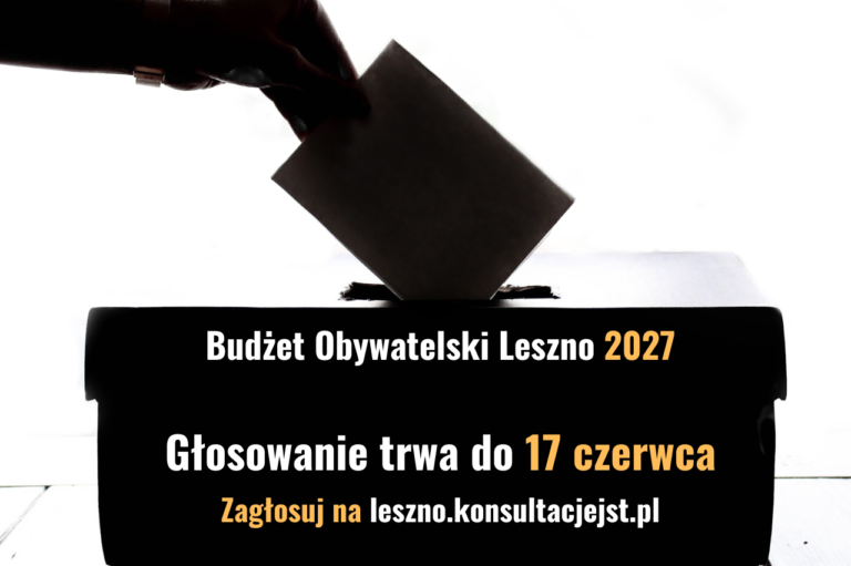 Ruszyło głosowanie w 14. edycji Budżetu Obywatelskiego Miasta Leszna