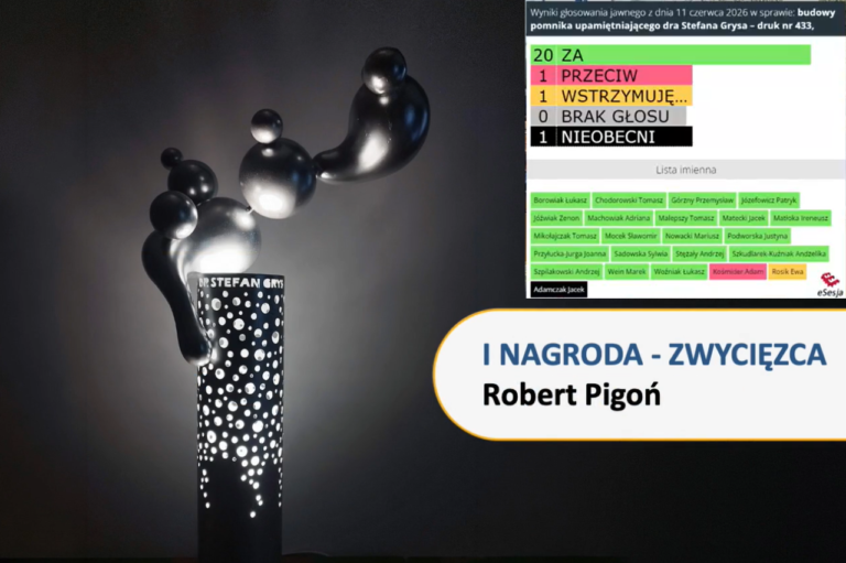 Pomnik doktora Stefana Grysa stanie przed Akwawitem. Radni wyrazili zgodę